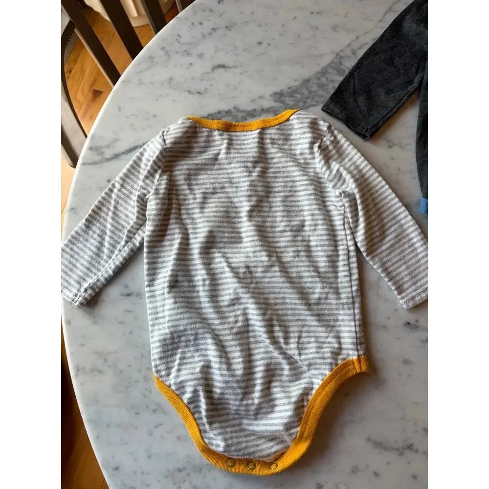 Harry Potter 2 Piece Long Sleeve Bodysuit Set 3-6 Months Snap 'Mischief Managed'